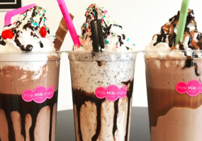 Pink milkshake